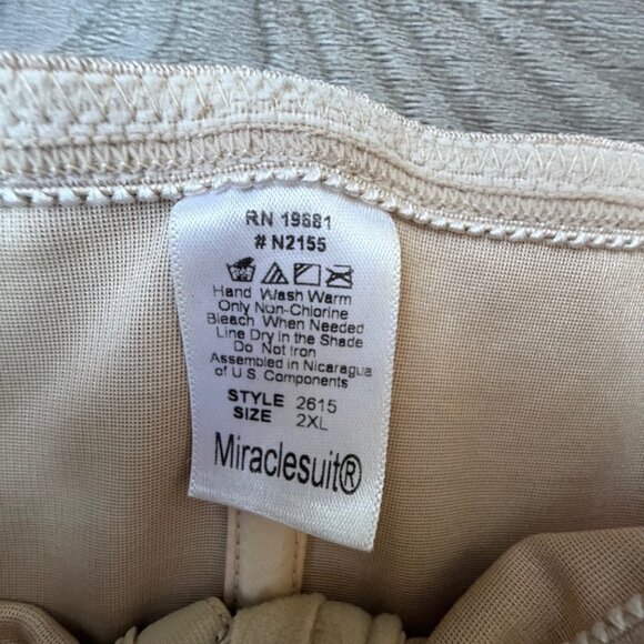 Miraclesuit Shapewear Waist Trainer Cincher Beige Extra Firm Control Plus Size - Picture 4 of 7